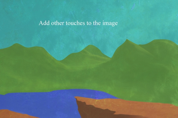 Creation of painting my dream land: Step 10